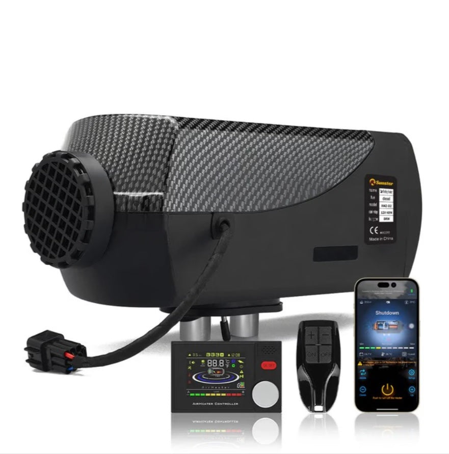 Sunster Dieselfyr 5kW 12/24V med Bluetooth