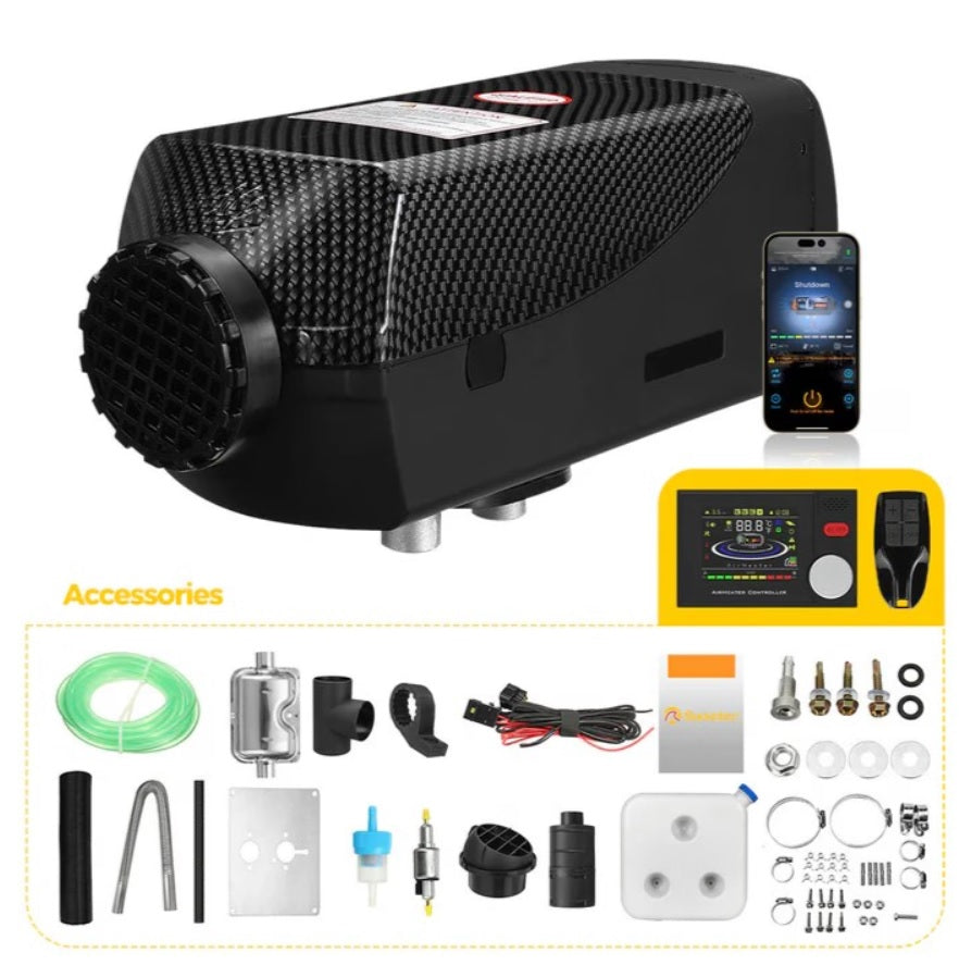 Sunster Dieselfyr 5kW 12/24V med Bluetooth